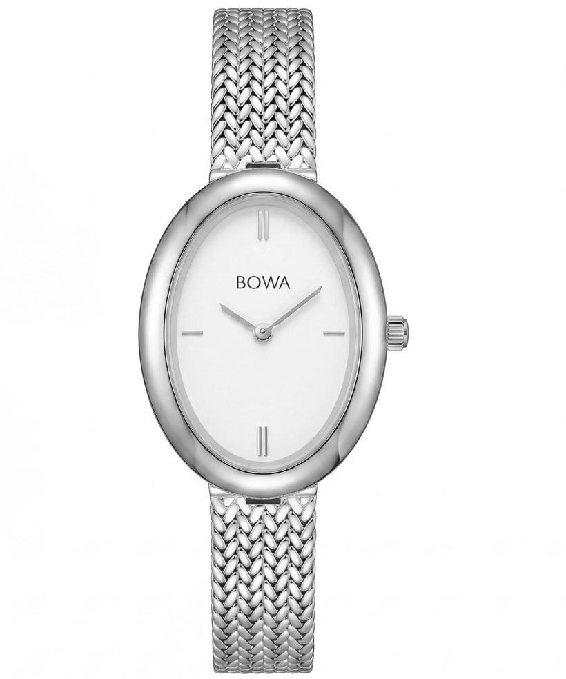 Hodinky dámske BOWA Oslo White-Silver Mesh 23