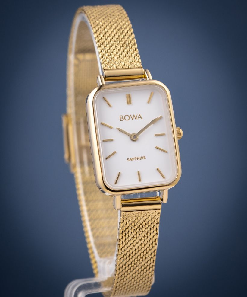 Hodinky dámske BOWA Dubai White-Gold Mesh 20