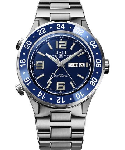 Hodinky pánske Ball Roadmaster Marine GMT Automatic Titanium Chronograph Limited Edition