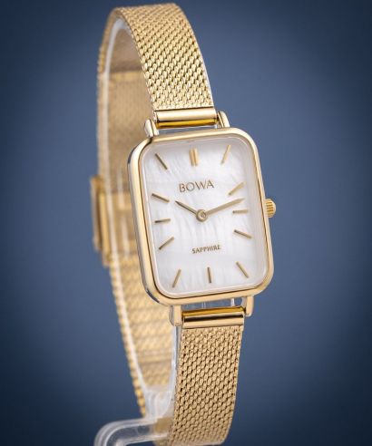 Hodinky dámske BOWA Dubai Pearl-Gold Mesh 20