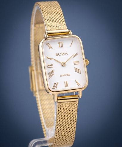 Hodinky dámske BOWA Dubai White-Gold Mesh 20