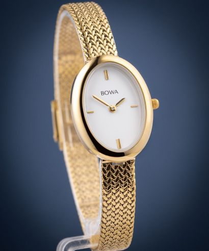 Hodinky dámske BOWA Oslo White-Gold Mesh 23