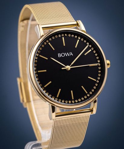 Hodinky dámske BOWA Rio Black-Gold Mesh 38