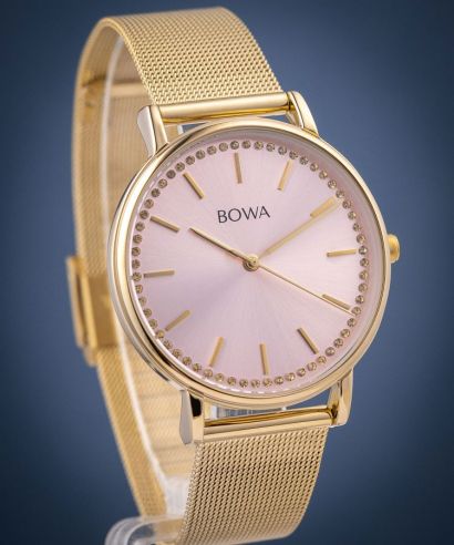 Hodinky dámske BOWA Rio Rose-Gold Gold Mesh 38