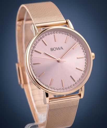 Hodinky dámske BOWA Rio Full Rose Gold Mesh 38