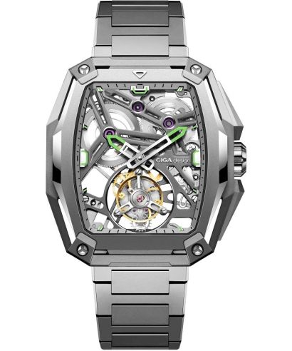 Hodinky pánske Ciga Design Hunter Tourbillon Series Z Automatic Titanium Skeleton