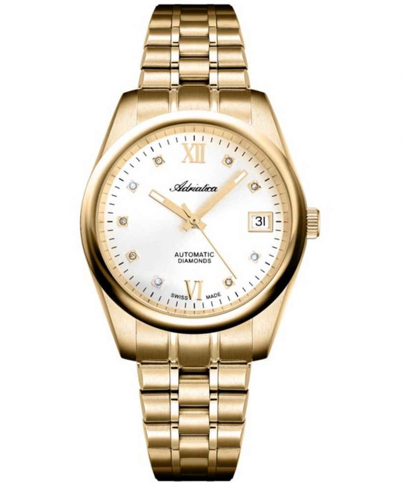 Hodinky dámske Adriatica Classic Automatic Diamonds