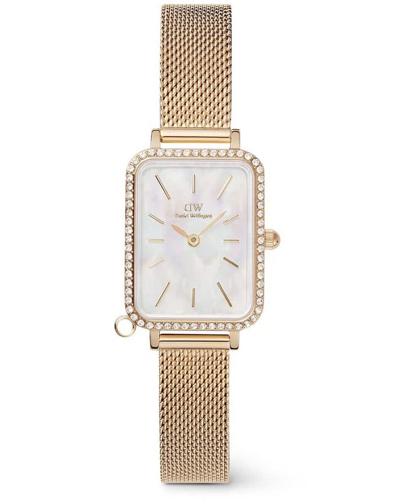 Hodinky dámske Daniel Wellington Quadro Crystal Zodiac Evergold 20