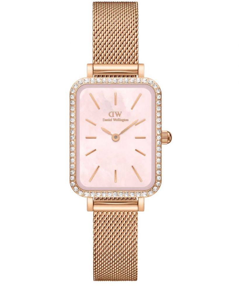 Hodinky dámske Daniel Wellington Quadro Lumine Bezel Melrose Pink 40