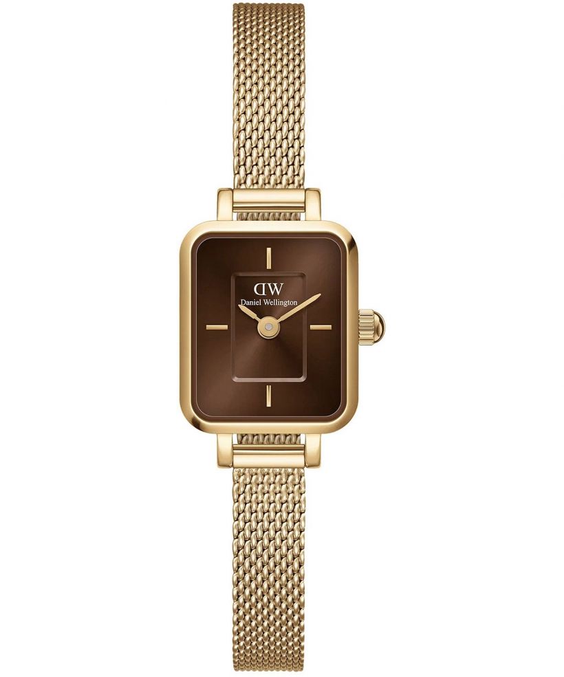 Hodinky dámske Daniel Wellington Quadro Mini Evergold Amber 15