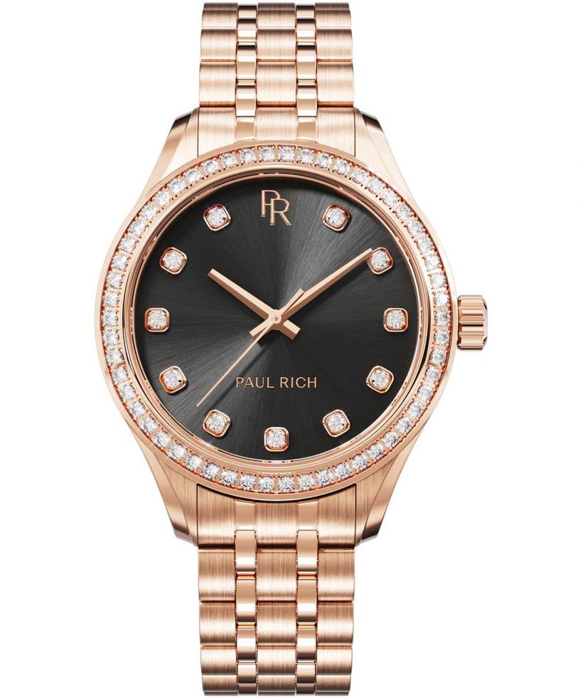 Hodinky dámske Paul Rich Crystelle Rose Gold Black