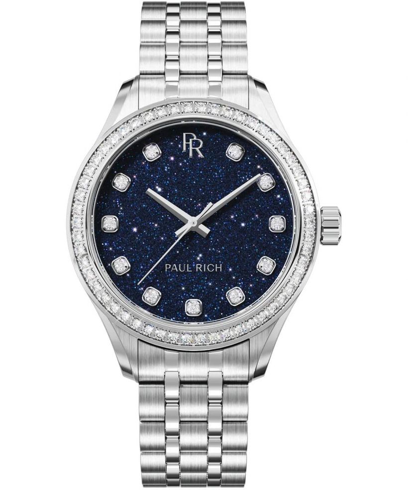 Hodinky dámske Paul Rich Crystelle Silver Blue Aventurine