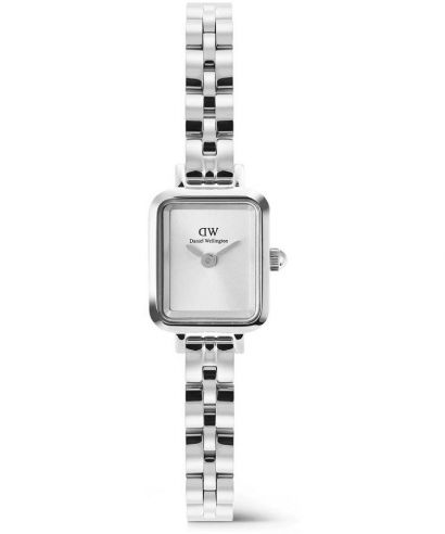 Hodinky dámske Daniel Wellington Quadro Mini Arch 3-link White Sunray Silver