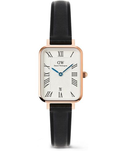 Hodinky unisex Daniel Wellington Quadro Roman Numerals Date Sheffield Rose Gold
