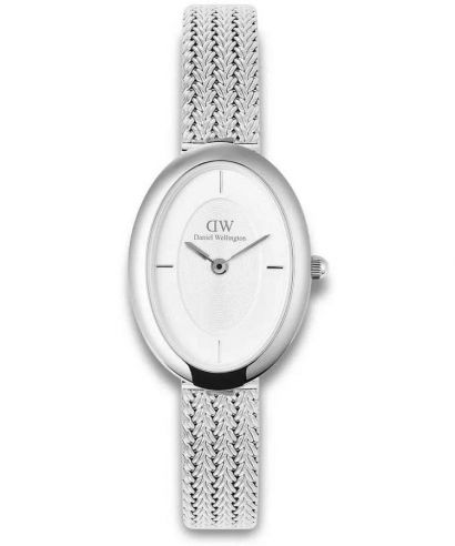 Hodinky dámske Daniel Wellington Juliette Braided Mesh White Sunray Silver
