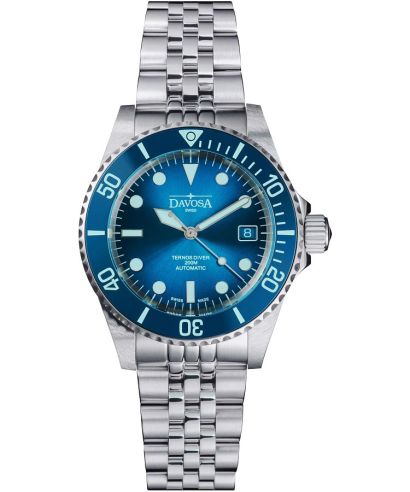 Hodinky pánske Davosa Ternos Diver Blue Lagoon Automatic Chronograph Limited Edition