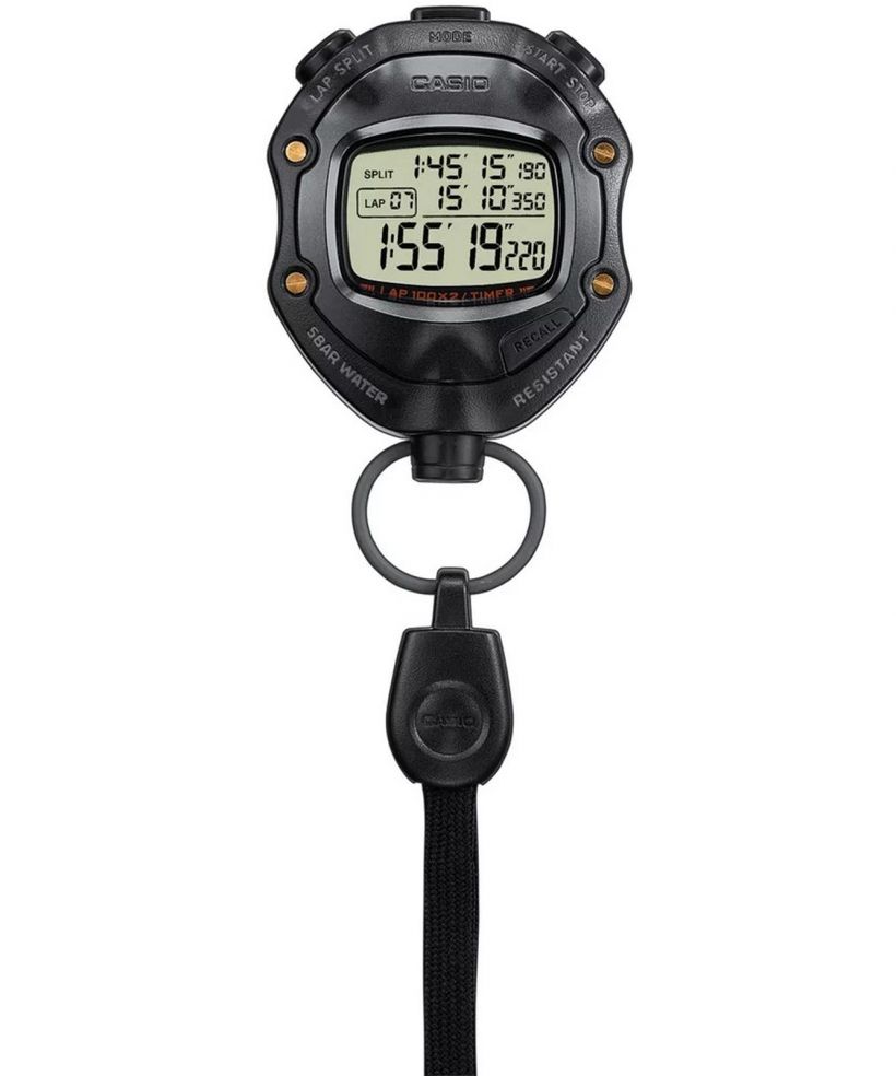 Vreckové Hodinky Casio Digital Black Stopwatch
