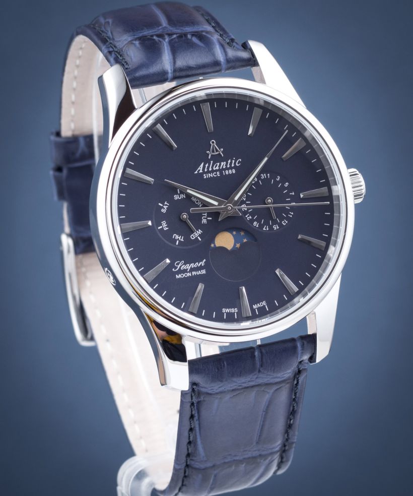 Hodinky Pánske Atlantic Seaport Moon Phase