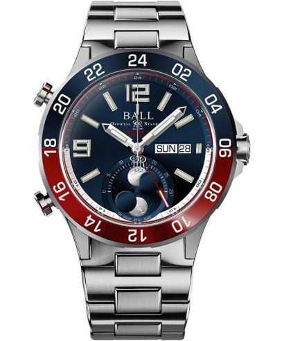 Hodinky pánske Ball Roadmaster Marine GMT Moon Phase Limited Edition
