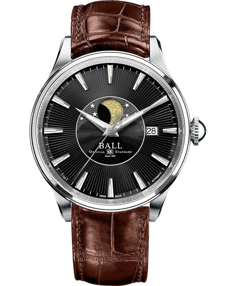 Hodinky pánske Ball Trainmaster Moon Phase Automatic