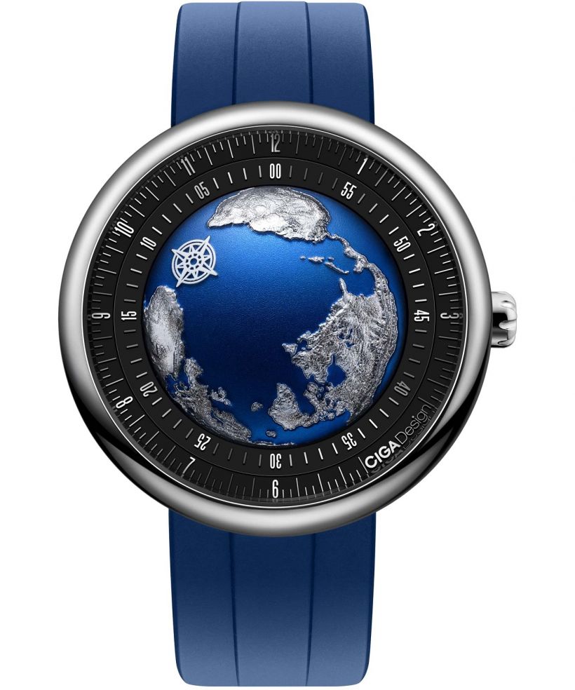 Hodinky pánske Ciga Design U Series Blue Planet II Atlantic Titanium Automatic GPHG 2021