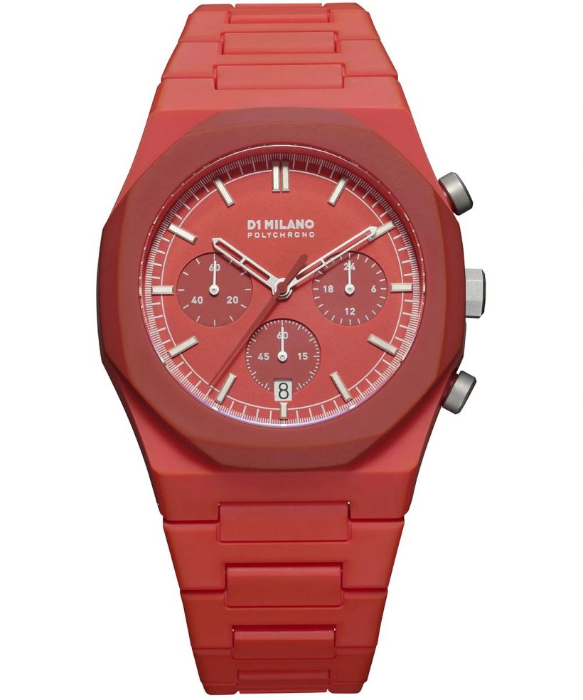 Hodinky pánske D1 Milano Red Blast Polychrono Chronograph