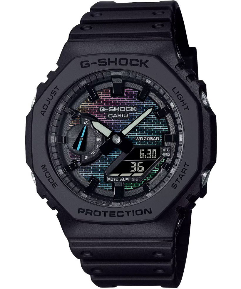 Hodinky pánske Casio G-Shock Classic 2100 Series Rainbow Brick Wall