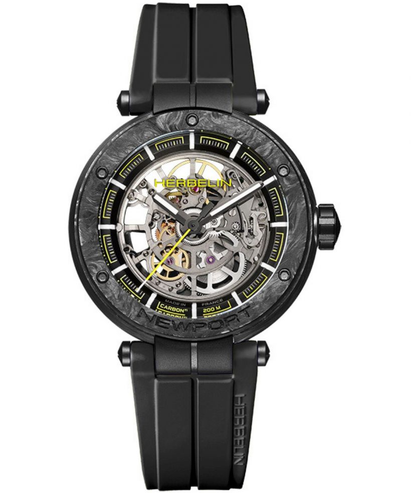 Hodinky pánske Herbelin Newport Carbon Skeleton Titanium Automatic Limited Edition