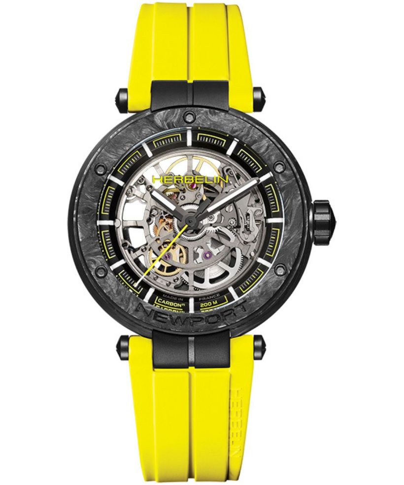 Hodinky pánske Herbelin Newport Carbon Skeleton Titanium Automatic Limited Edition