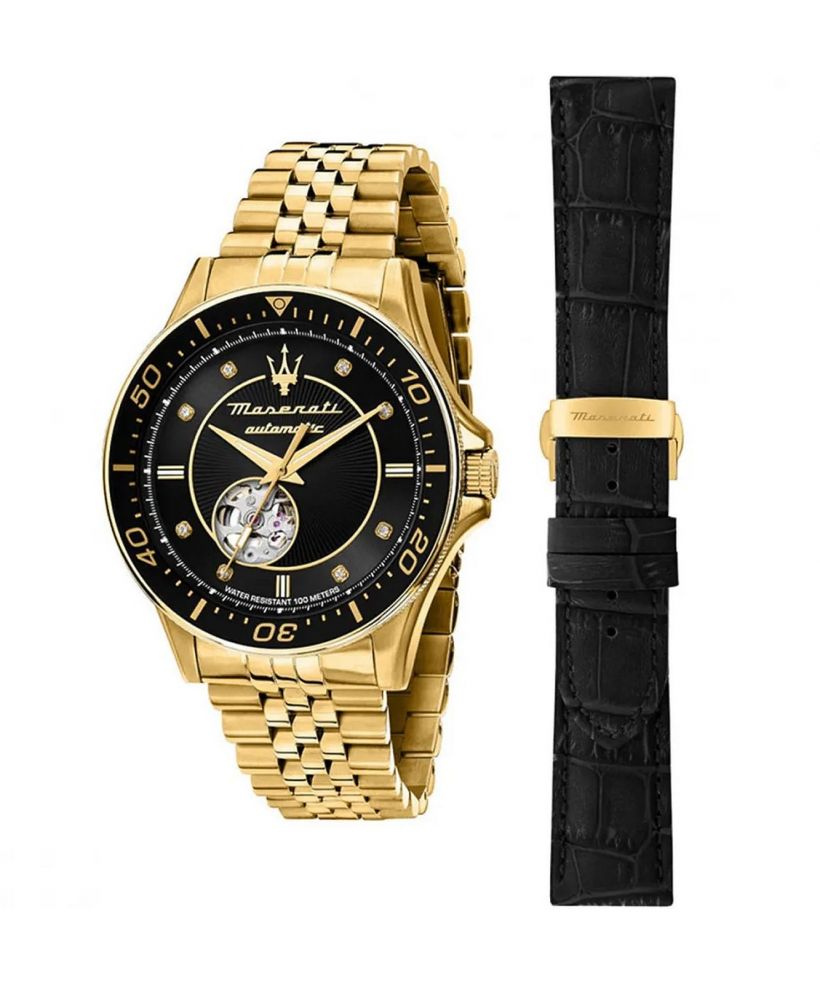 Hodinky pánske Maserati Sfida Open Heart Automatic SET