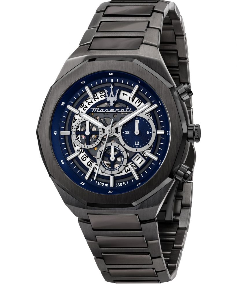 Hodinky pánske Maserati Stile Skeleton Chronograph