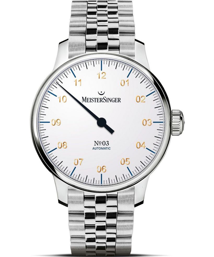Hodinky pánske Meistersinger N°03 White Automatic