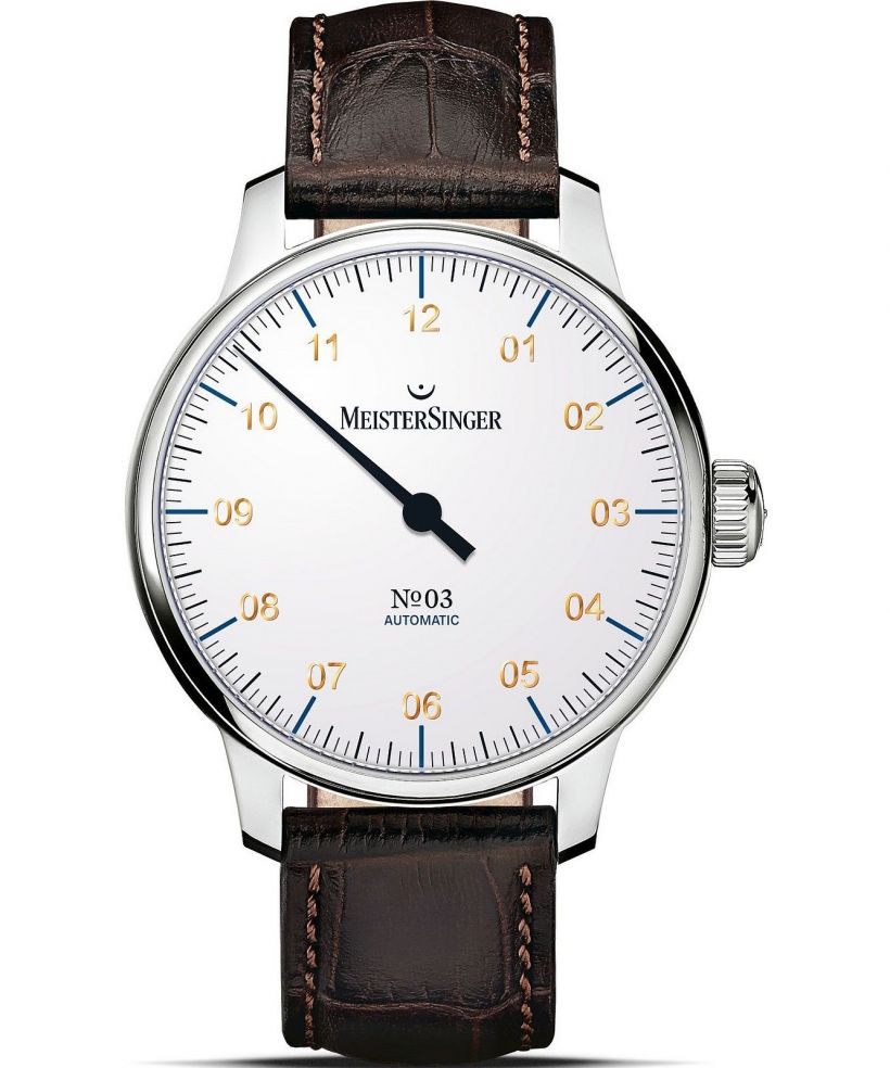 Hodinky pánske Meistersinger N°03 White Automatic