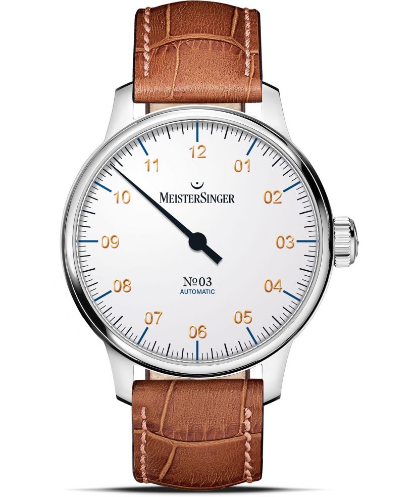 Hodinky pánske Meistersinger N°03 White Automatic