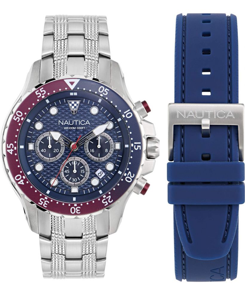 Hodinky pánske Nautica Sporty Chronograph SET