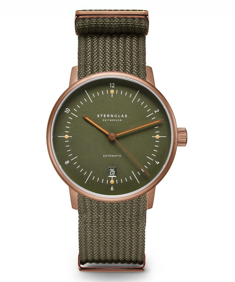Hodinky pánske Sternglas Naos Automatik dunkelgrün bronze