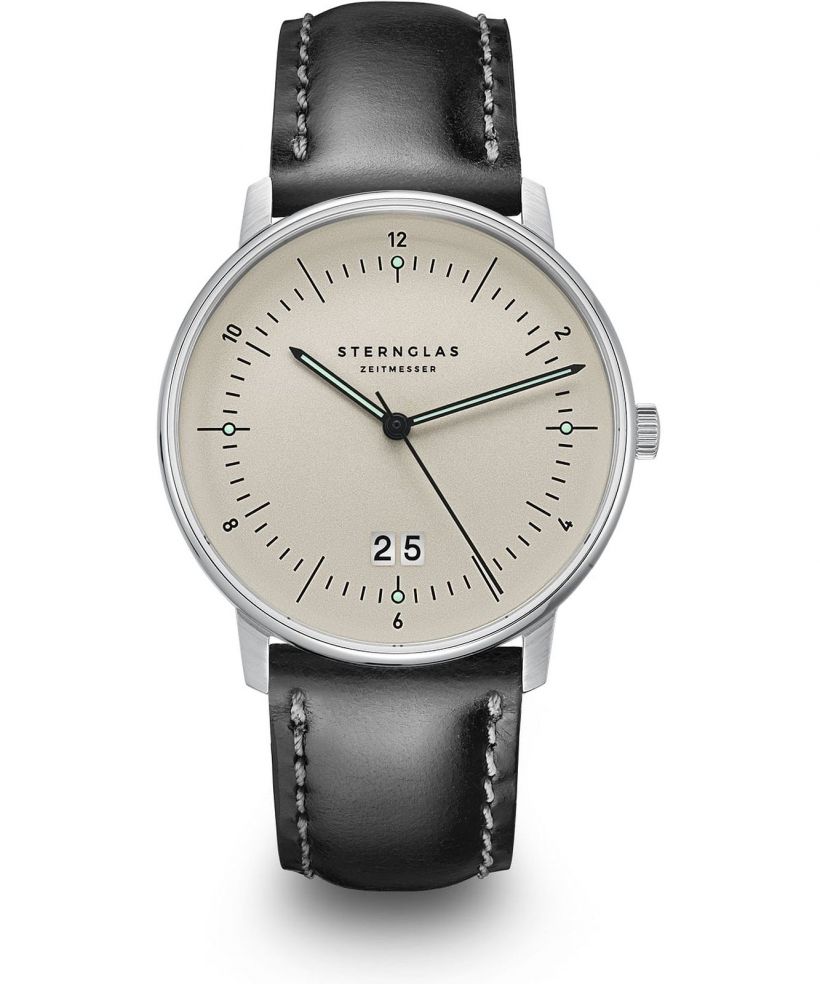 Hodinky pánske Sternglas Naos Big Date Alabaster