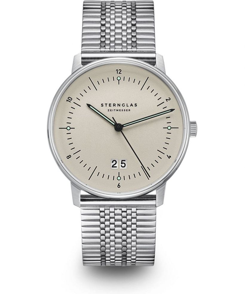 Hodinky pánske Sternglas Naos Big Date Alabaster