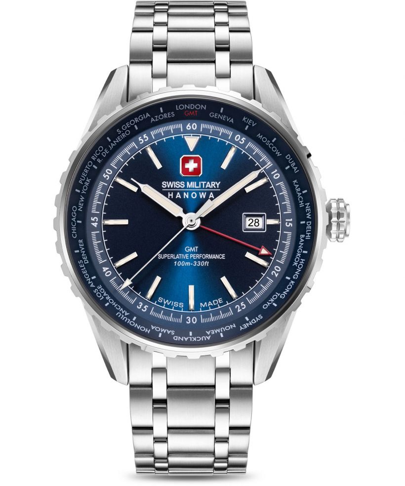 Hodinky pánske Swiss Military Hanowa Afterburn GMT