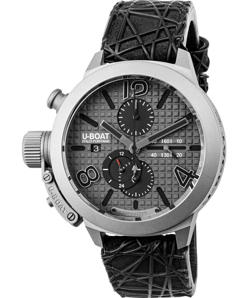 Hodinky pánske U-Boat Classico 45 Titanium Tungsten Gray Chronograph Automatic Limited Edition