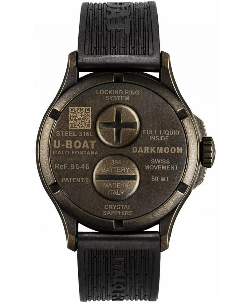 Hodinky pánske U-Boat Darkmoon Black Vintage