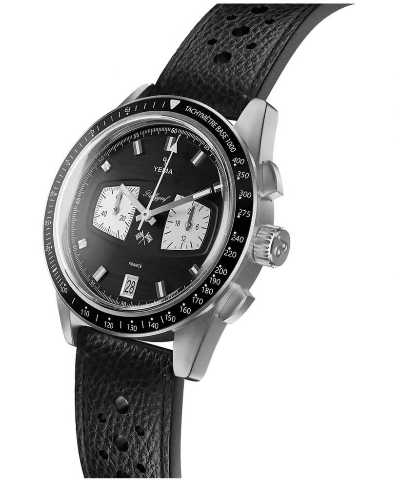 Hodinky pánske Yema Rallygraf Meca-Quartz II Reverse Panda
