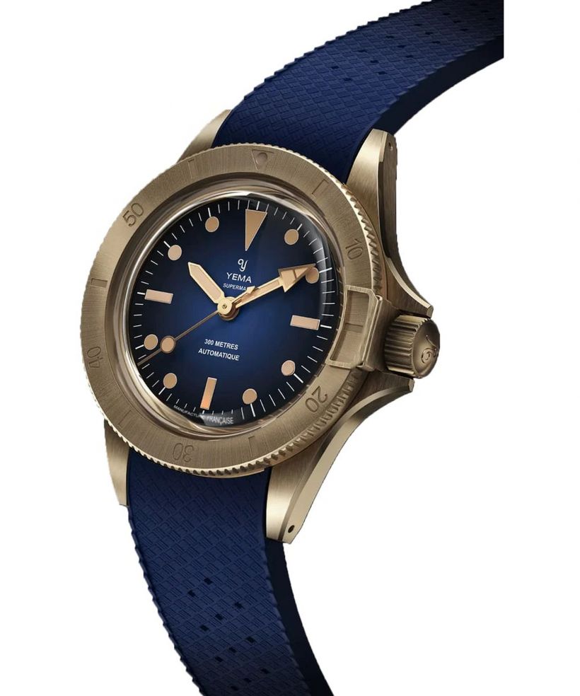 Hodinky pánske Yema Superman Bronze CMM.10 Blue Limited Edition