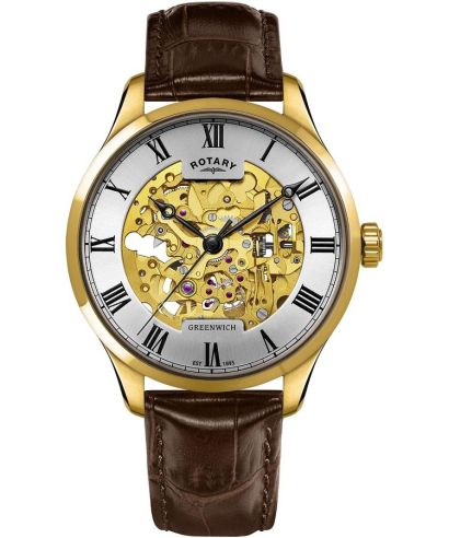 Hodinky pánske Rotary Greenwich Automatic Skeleton