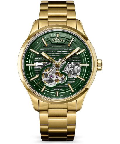 Hodinky pánske Rotary Greenwich Automatic Skeleton
