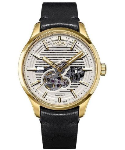 Hodinky pánske Rotary Greenwich Automatic Skeleton