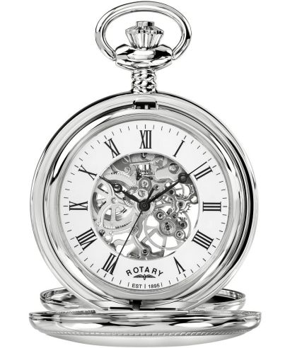 Vreckové Hodinky pánske Rotary Heritage Pocket Skeleton