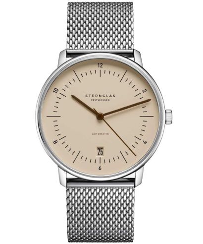 Hodinky pánske Sternglas Naos Sand Brown Automatic