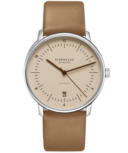 Hodinky pánske Sternglas Naos Sand Brown Automatic