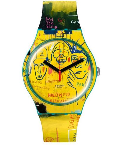 Hodinky Unisex Swatch Hollywood Africans by JM Basquiat